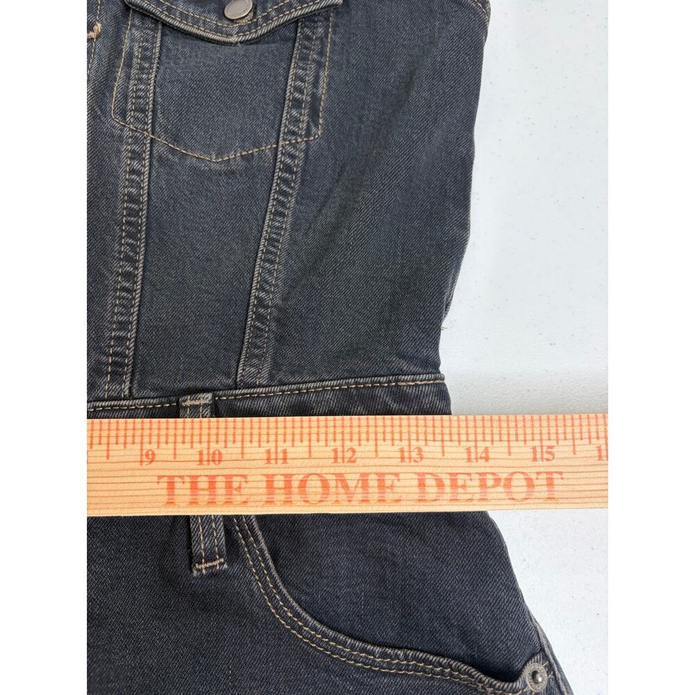 Universal Thread Denim Halter Midi Dress Sz 4 Overalls Boho Festival Western NWT - Picture 8 of 11